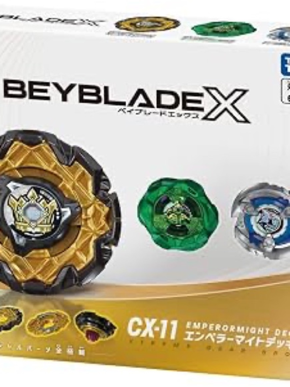 Takara Tomy Beyblade X CX-11 Emperor Might Deck Set